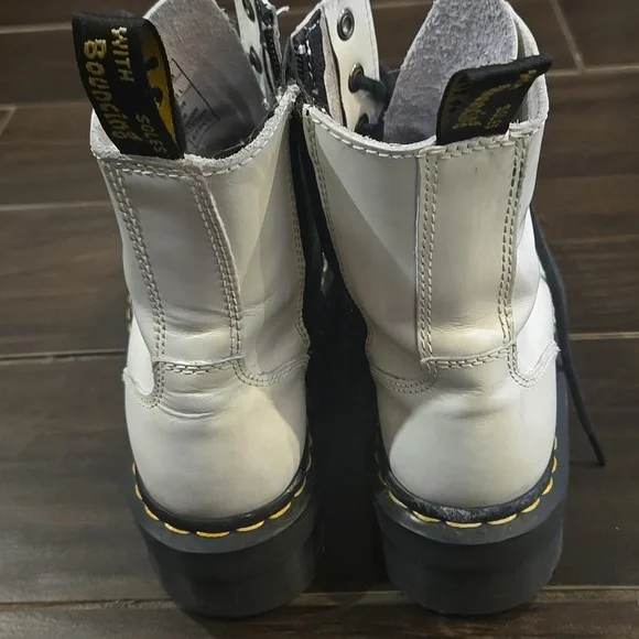 Dr. Martens White JADON Zplatform Boot Sz US 7L - Picture 6 of 13